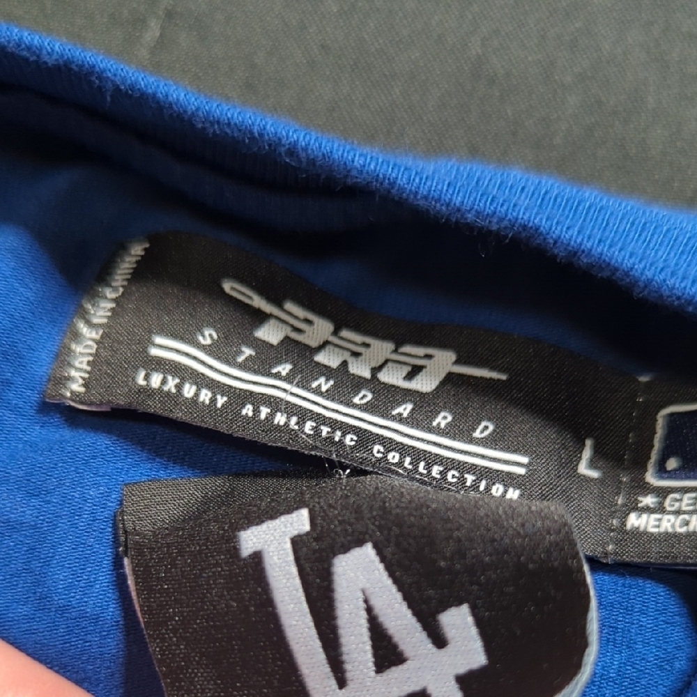 PRO STANDARD Blue Dodgers Women's Jersey, Amazing Patches. Large - Picture 9 of 14